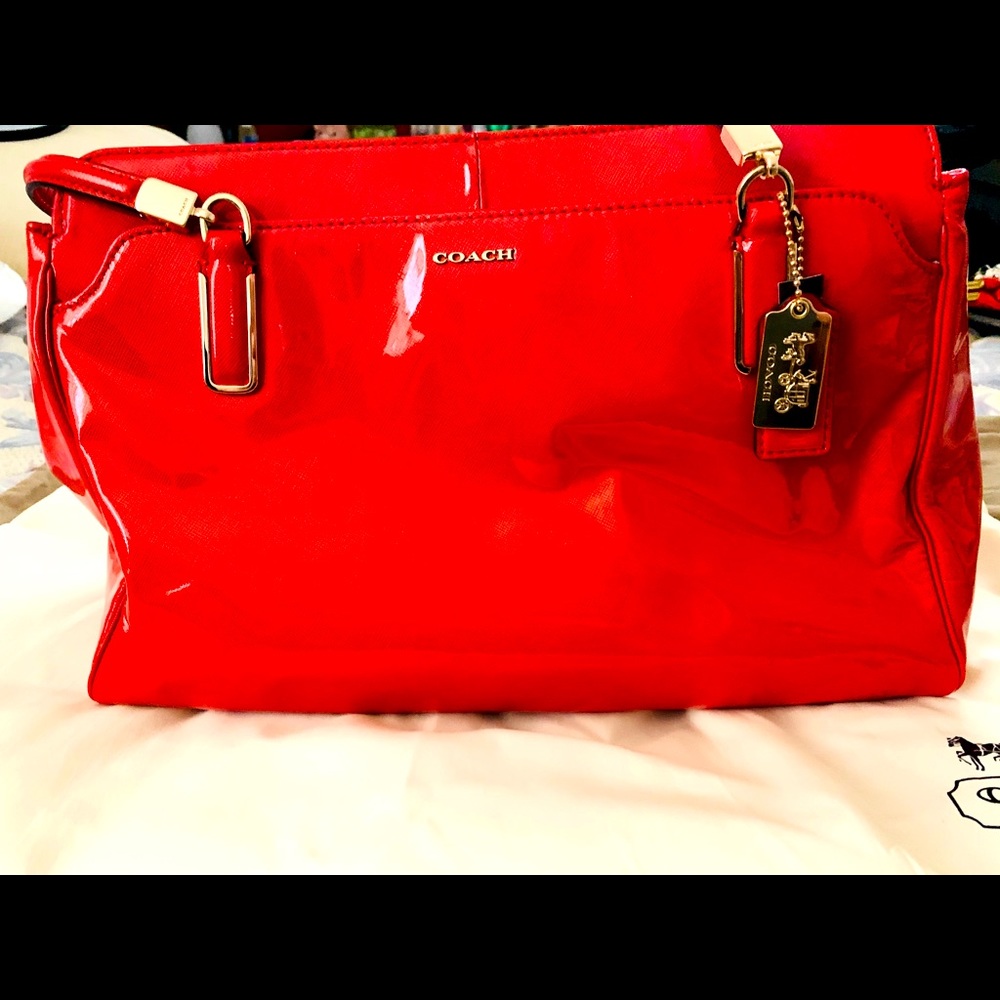 Coach patent leather purse